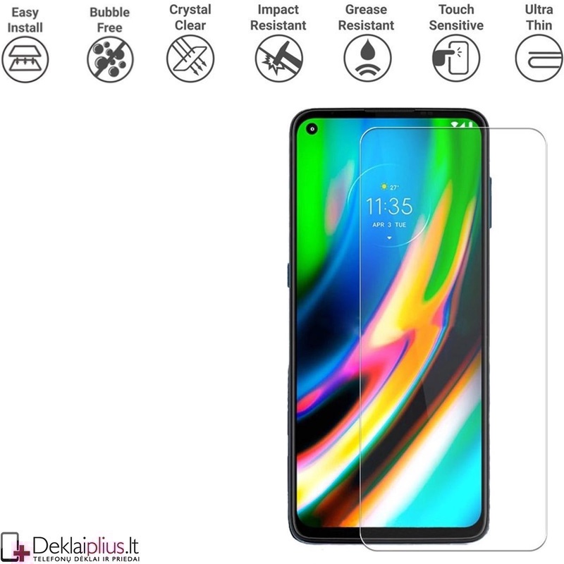 Apsauginis ekrano stiklas (Motorola Moto G9 Plus) Apsauginis ekrano stiklas (Motorola Moto G9 Plus)